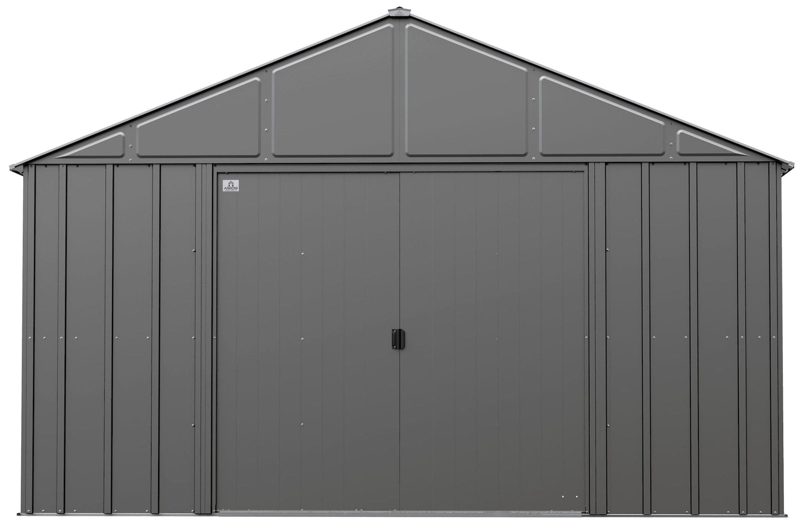 Classic 12x12-ft Charcoal Corrosion-Resistant Metal Shed F2N4 - product image 2