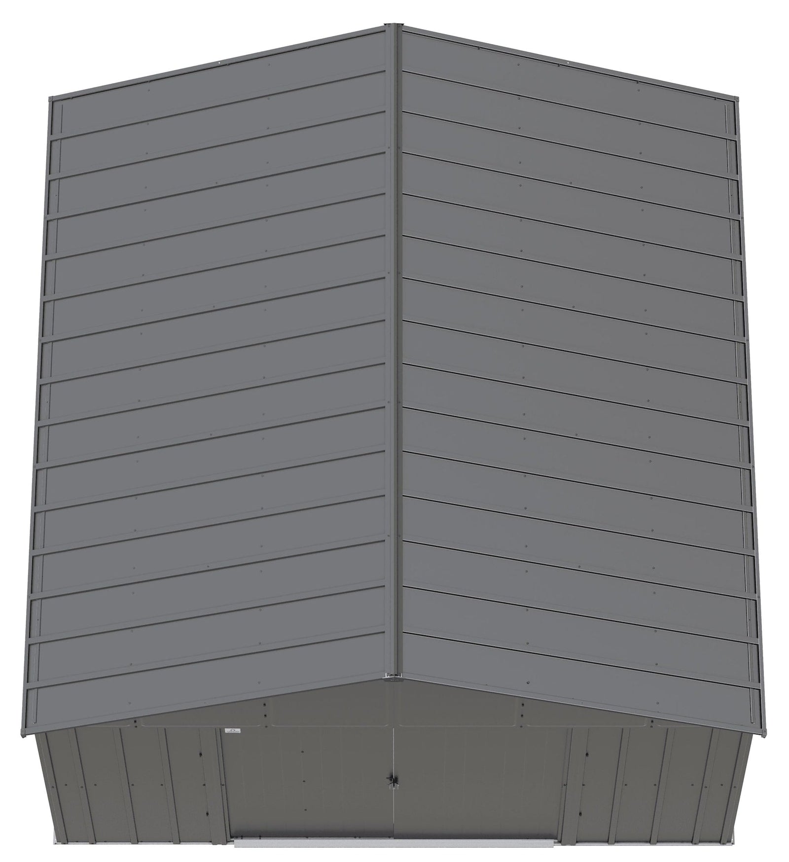 Classic 12x12-ft Charcoal Corrosion-Resistant Metal Shed F2N4 - product image 4