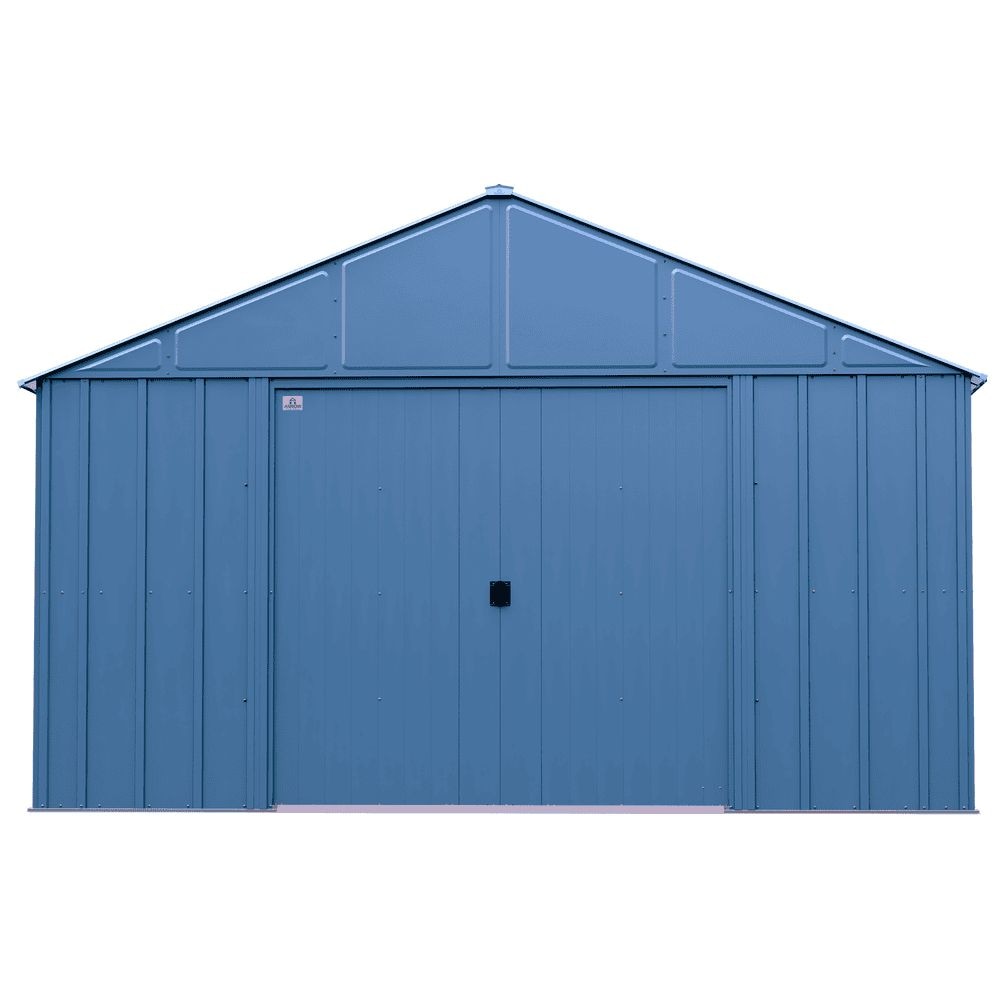 Classic 12x14-ft Blue Grey Corrosion-Resistant Steel Shed N6F2 - product image 2