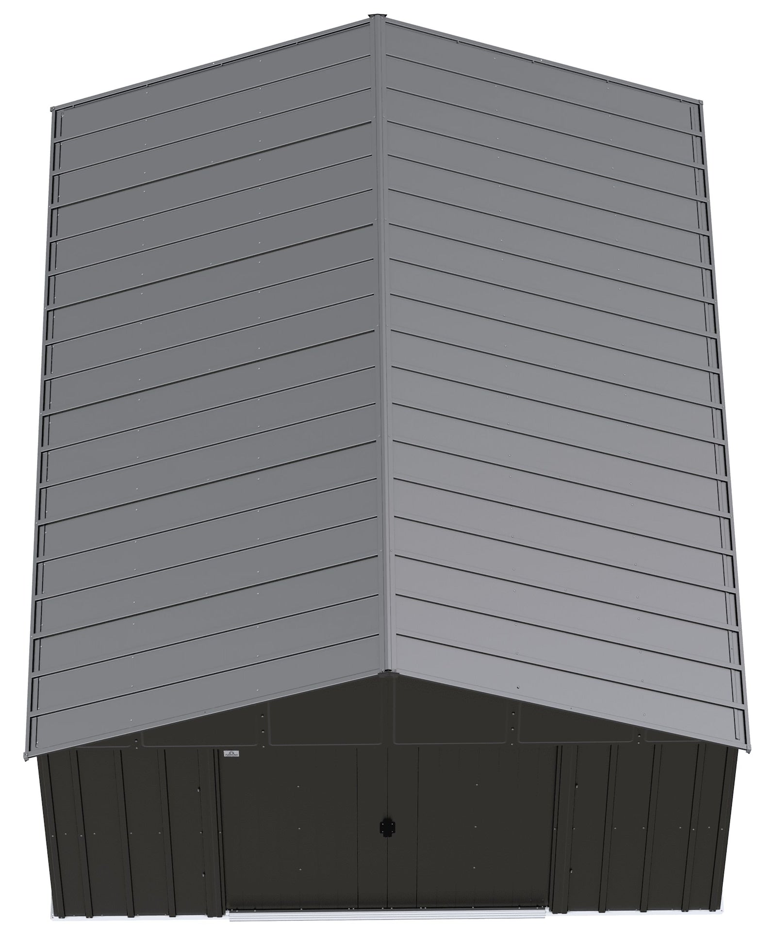 Classic 12x14-ft Charcoal Corrosion-Resistant Metal Shed U7N3 - product image 3