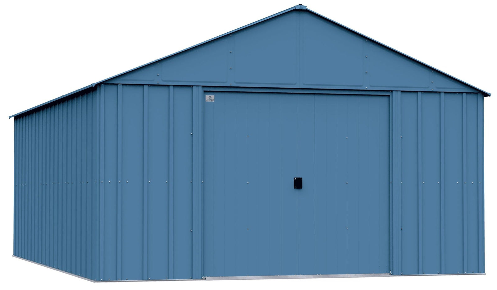 Classic 12x17-ft Blue Grey Corrosion-Resistant Metal Shed A2V1 - product image 1