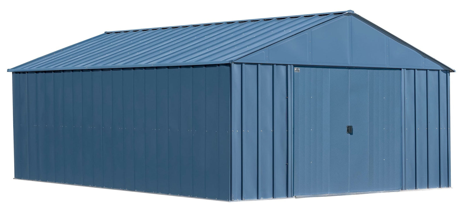 Classic 12x17-ft Blue Grey Corrosion-Resistant Metal Shed A2V1 - product image 2
