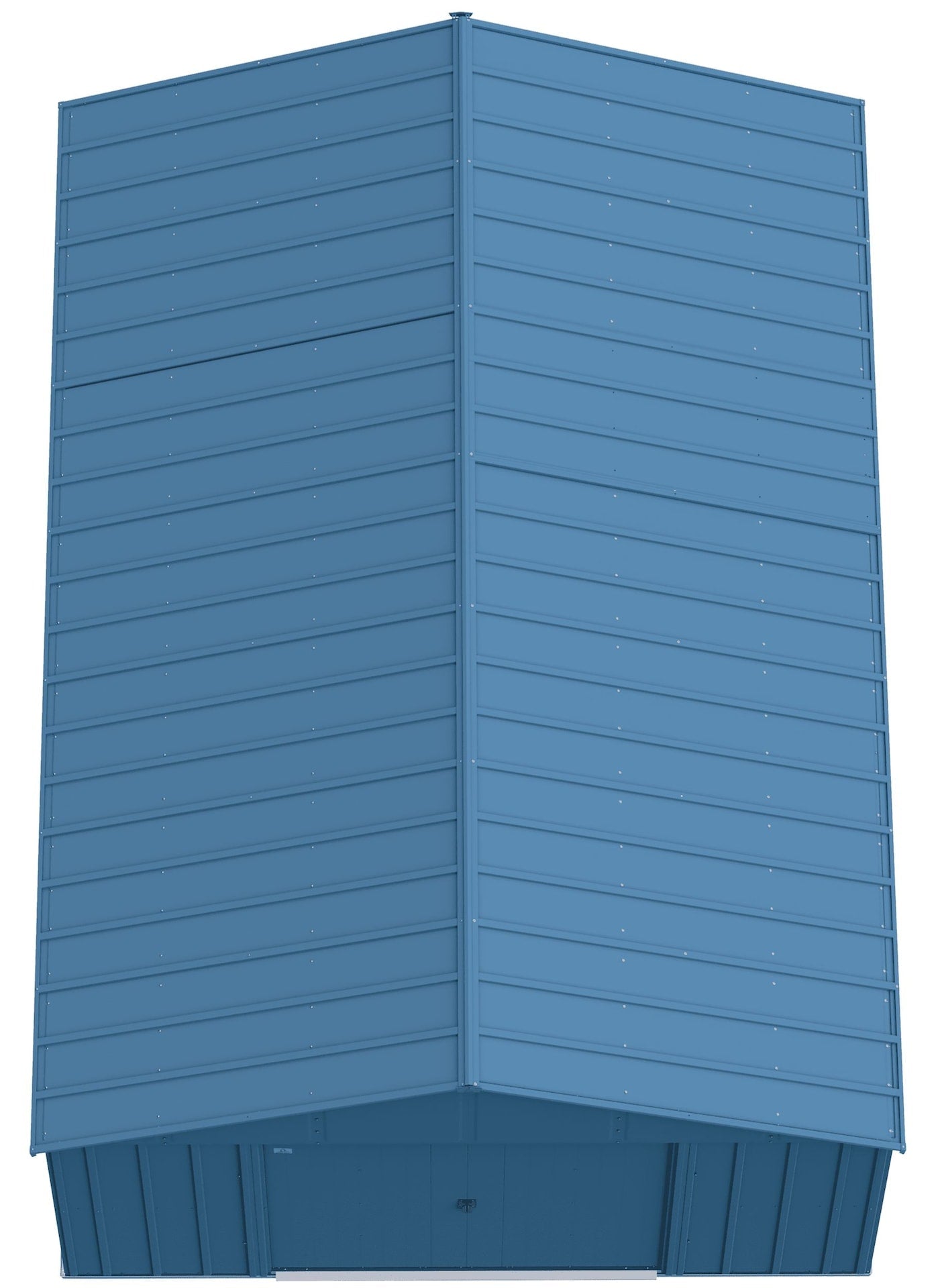 Classic 12x17-ft Blue Grey Corrosion-Resistant Metal Shed A2V1 - product image 3