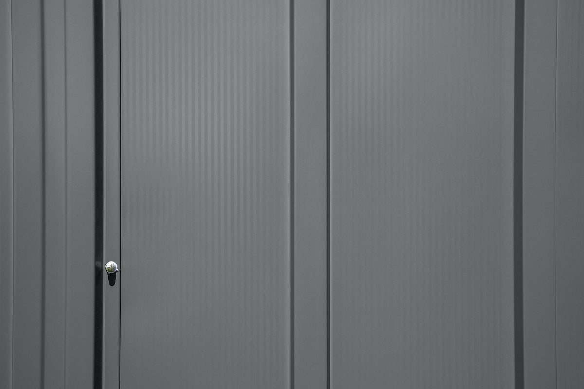 Classic 12x17-ft Charcoal Corrosion-Resistant Metal Shed B3W9 - product image 7