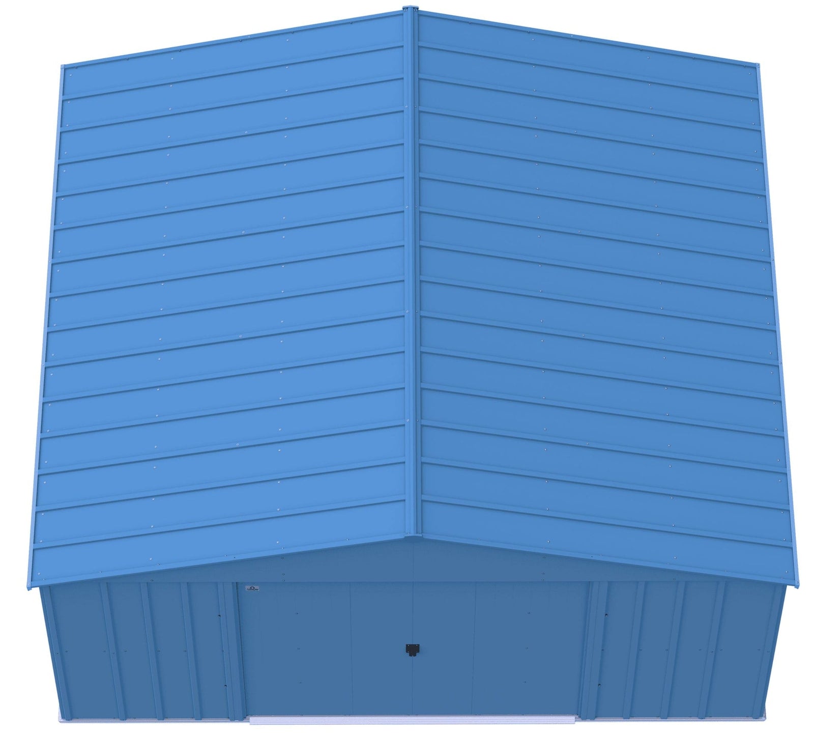 Classic 14x12-ft Blue Grey Corrosion-Resistant Steel Shed K9J4 - product image 3