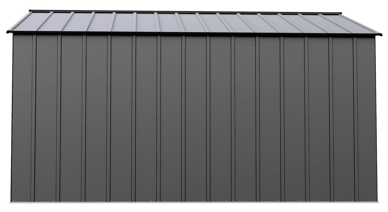 Classic 14x12-ft Charcoal Lockable Metal Shed X6M5 - product image 5
