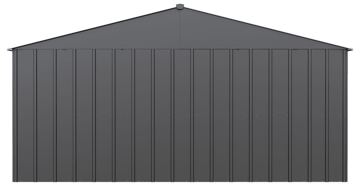 Classic 14x12-ft Charcoal Lockable Metal Shed J5R8 - product image 6