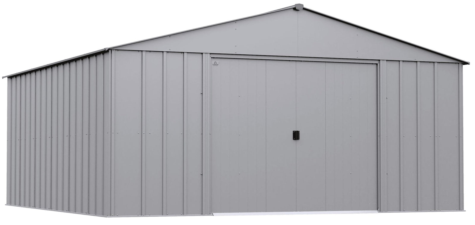 Classic 14x14-ft Flute Grey Corrosion-Resistant Steel Shed C8Q4 - product image 3