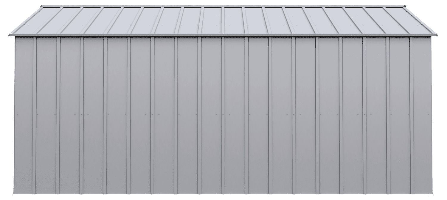 Classic 14x14-ft Flute Grey Corrosion-Resistant Steel Shed C8Q4 - product image 4