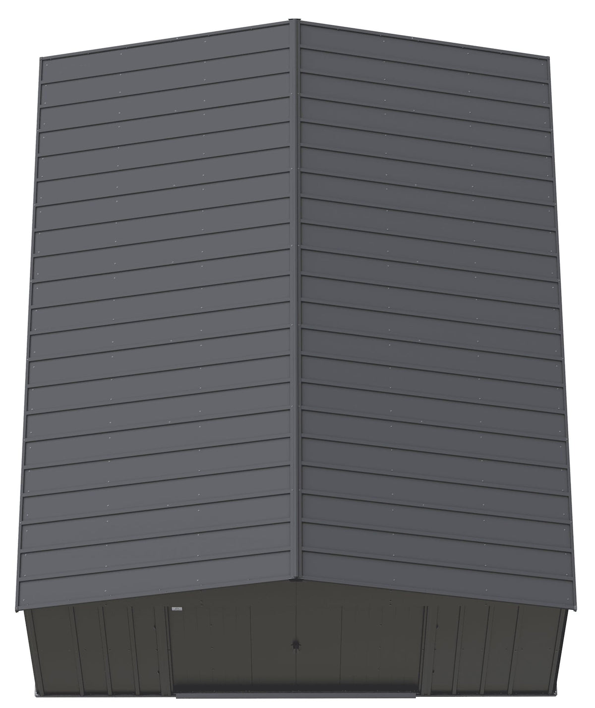 Classic 14x17-ft Charcoal Corrosion-Resistant Steel Shed D3W8 - product image 4