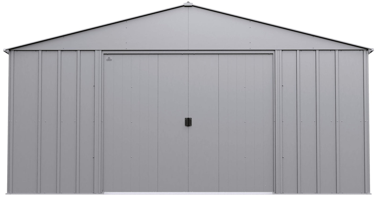 Classic 14x17-ft Flute Grey Corrosion-Resistant Metal Shed H0M2 - product image 2