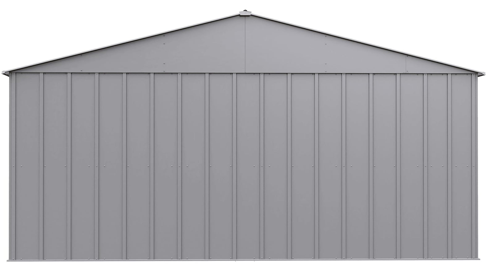 Classic 14x17-ft Flute Grey Corrosion-Resistant Metal Shed H0M2 - product image 6