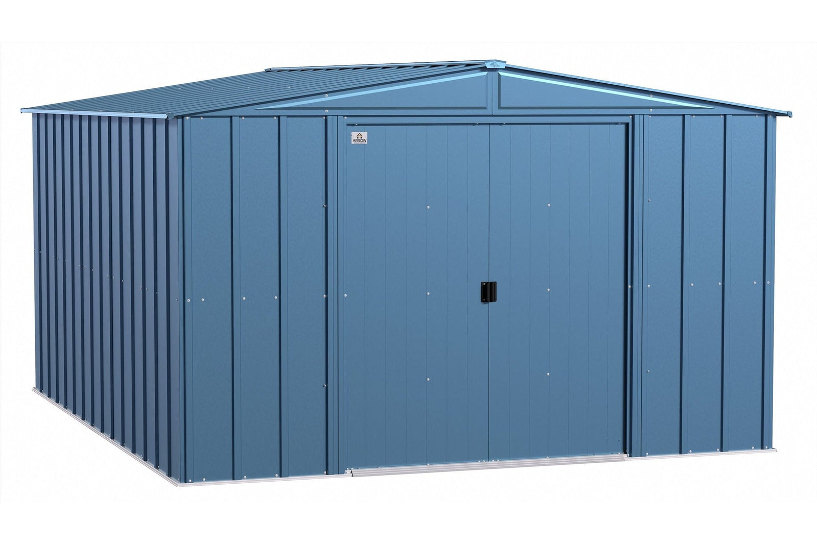 Classic Galvanized Steel Storage Shed, Blue Grey, 10-ft x 12-ft S7I3 - product image 3