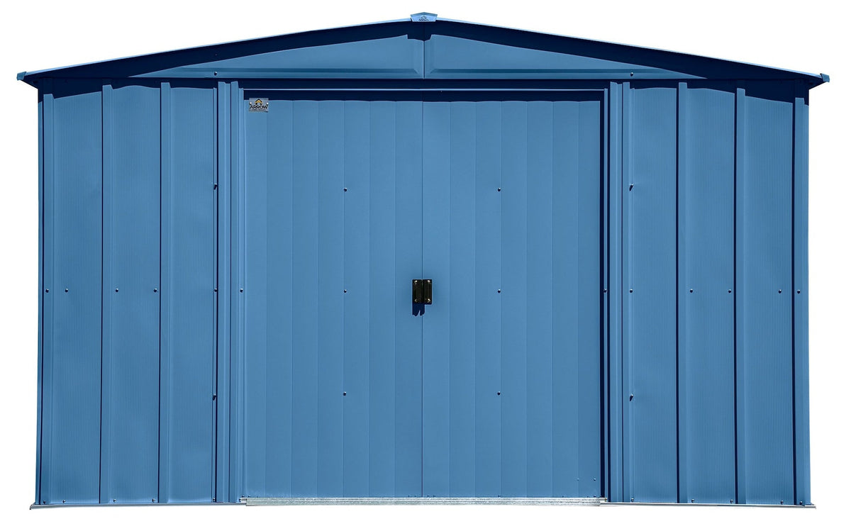 Classic Galvanized Steel Storage Shed, Blue Grey, 10-ft x 12-ft S7I3 - product image 4