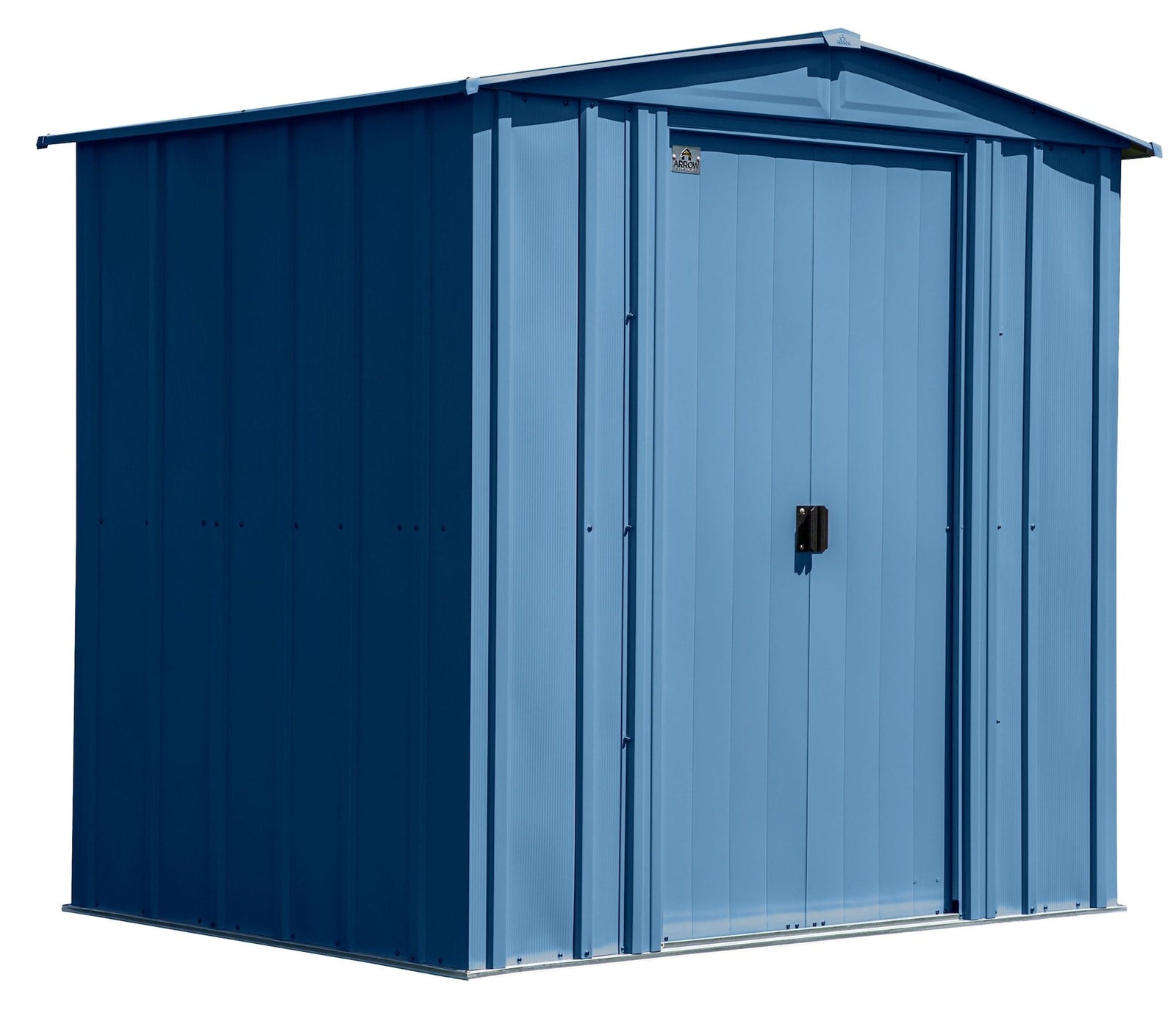 Classic Galvanized Steel Storage Shed, Blue Grey, 6-ft x 5-ft L9N7 - product image 3