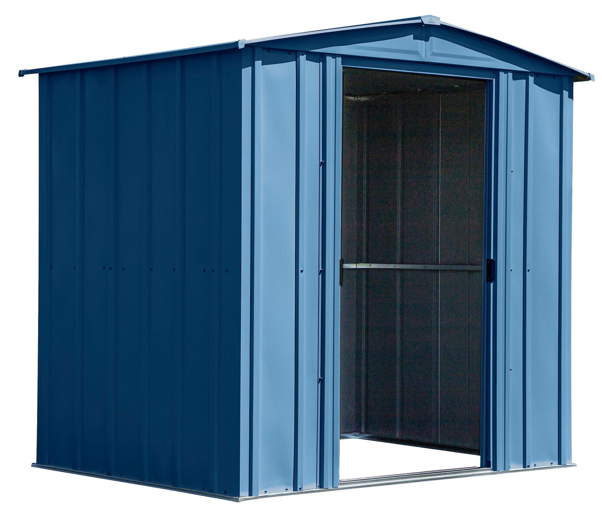Classic Galvanized Steel Storage Shed, Blue Grey, 6-ft x 5-ft L9N7 - product image 8