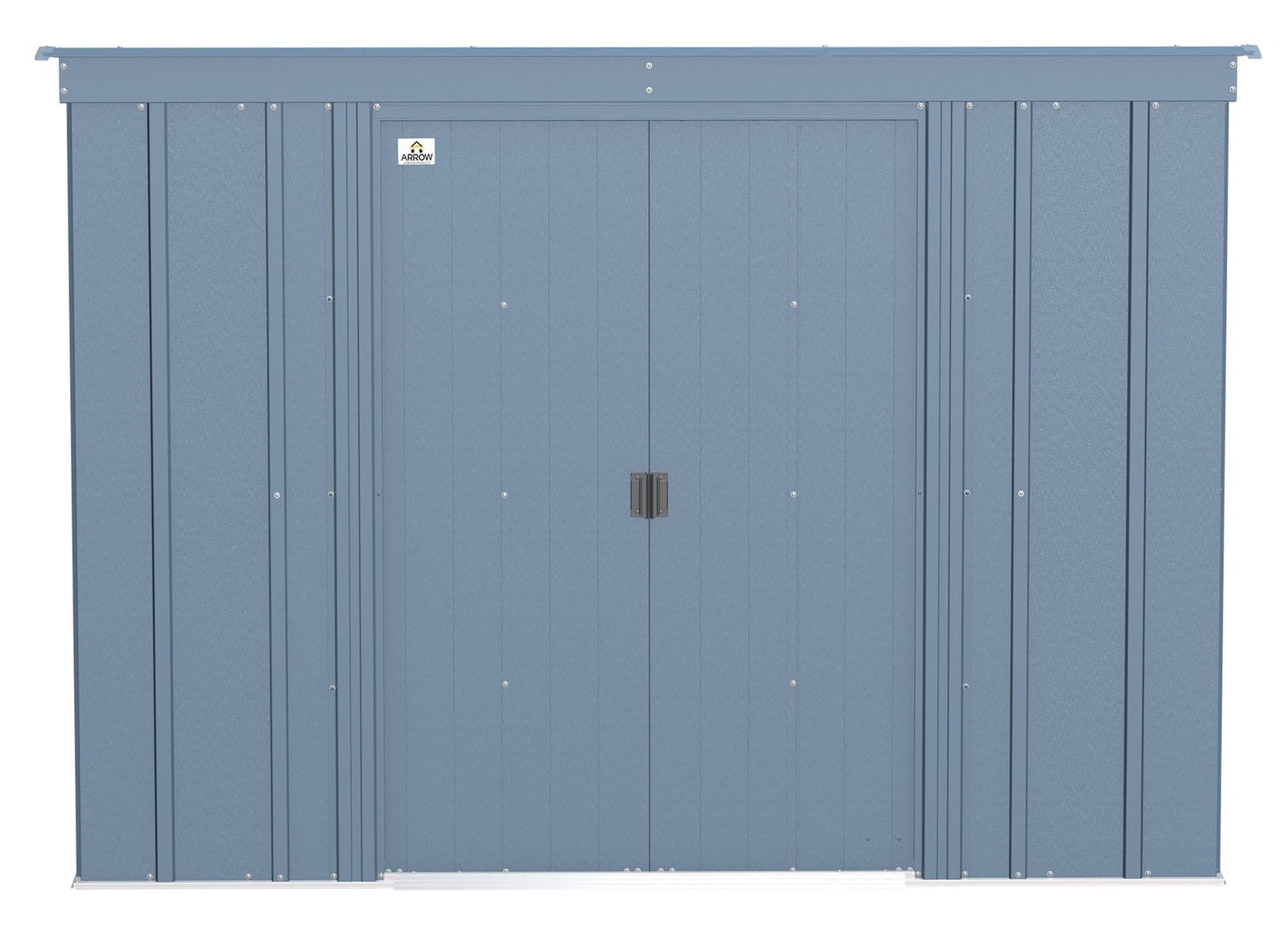 Classic Galvanized Steel Storage Shed, Blue Grey, 8-ft x 4-ft I0H4 - product image 3