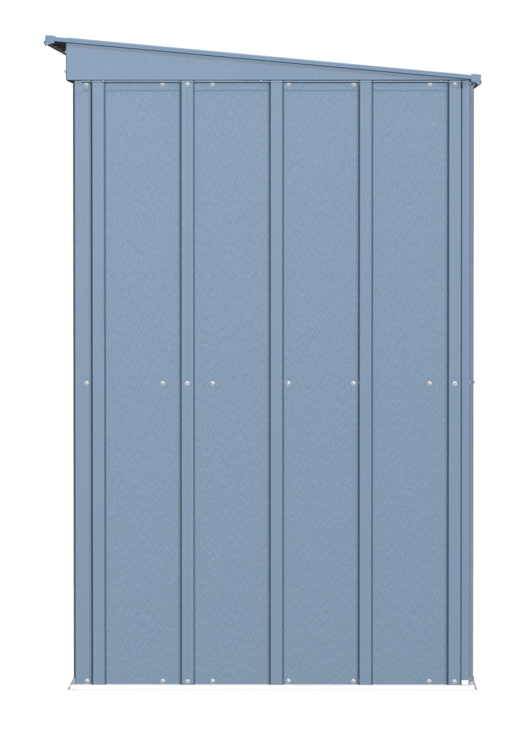 Classic Galvanized Steel Storage Shed, Blue Grey, 8-ft x 4-ft I0H4 - product image 4