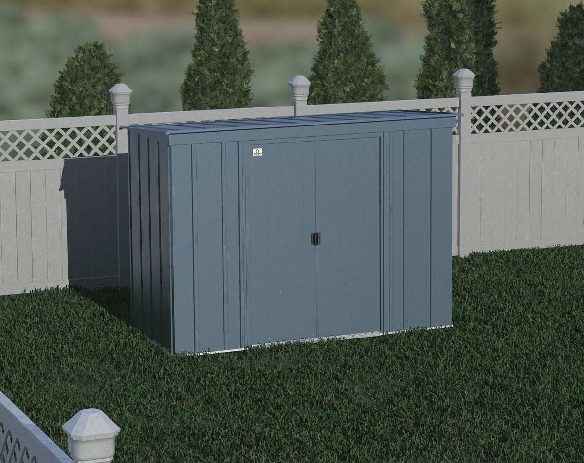 Classic Galvanized Steel Storage Shed, Blue Grey, 8-ft x 4-ft S7E8 - product image 7