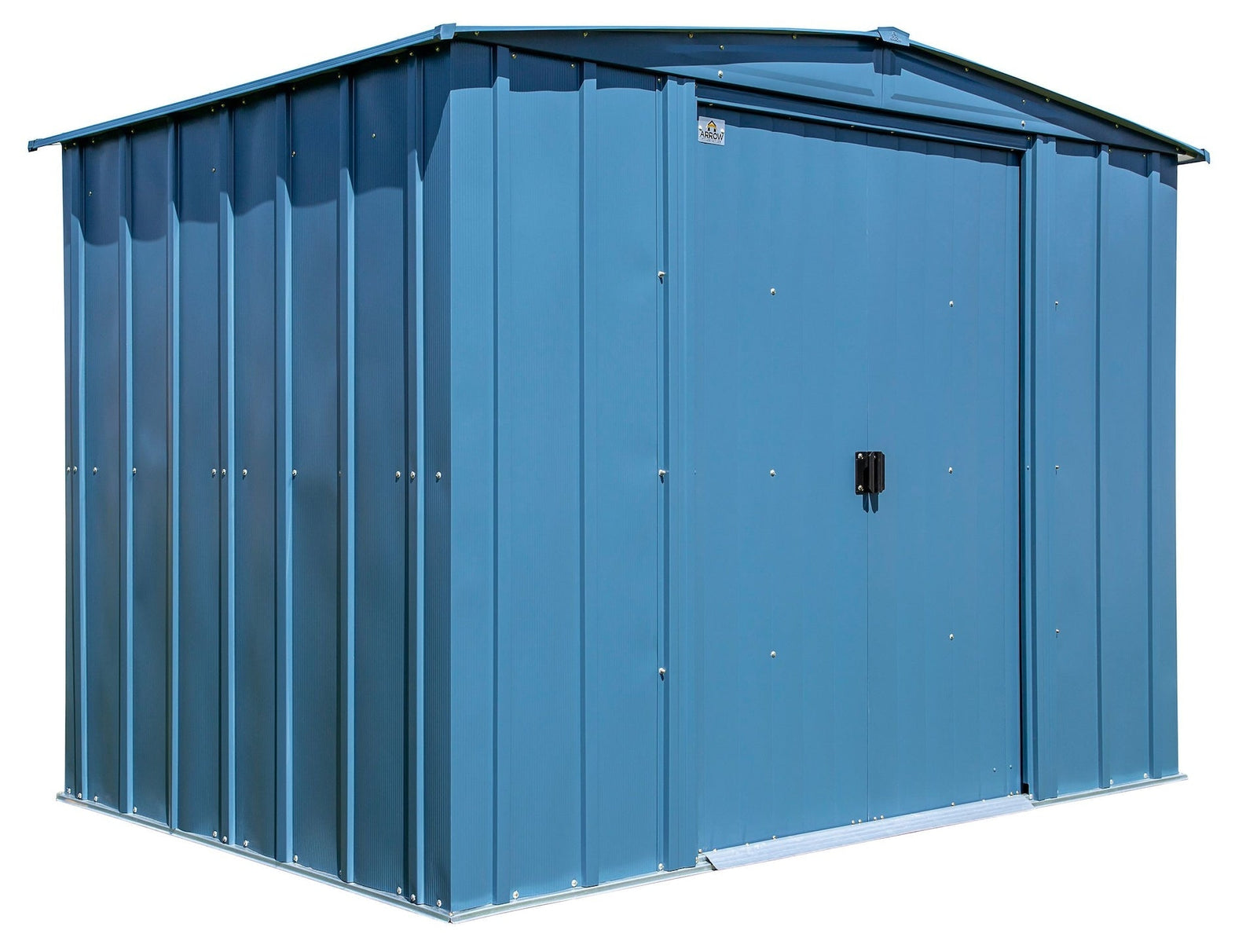 Classic Galvanized Steel Storage Shed, Blue Grey, 8-ft x 6-ft F0M5 - product image 2