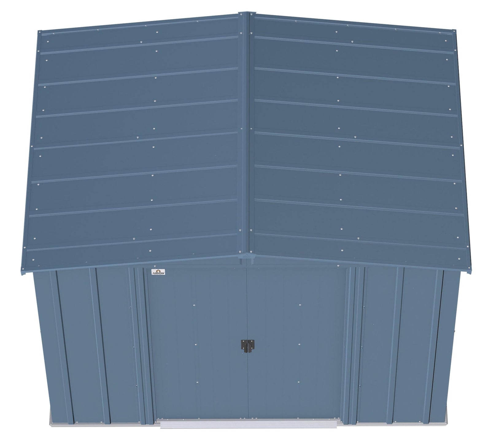 Classic Galvanized Steel Storage Shed, Blue Grey, 8-ft x 6-ft F0M5 - product image 8