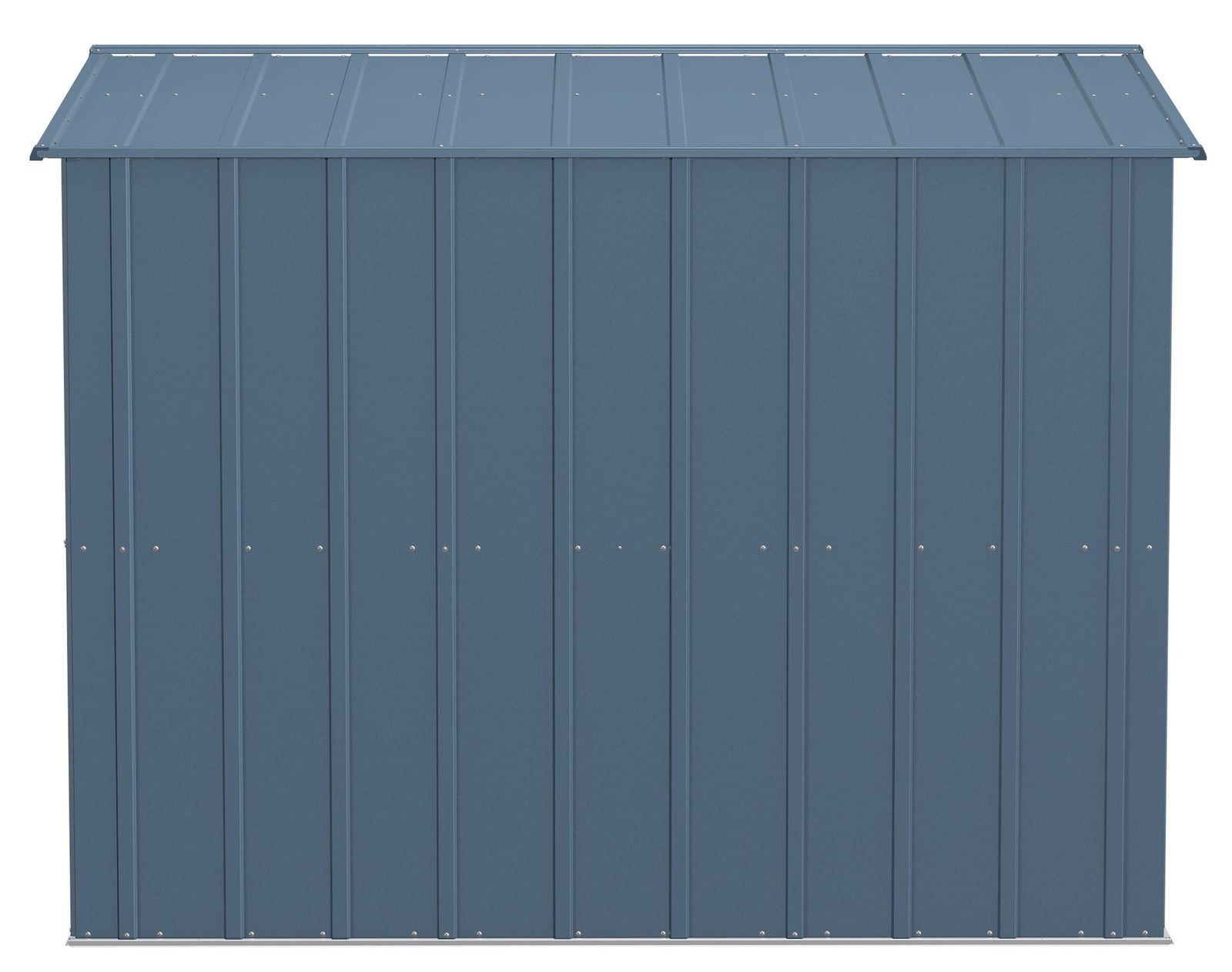 Classic Galvanized Steel Storage Shed, Blue Grey, 8-ft x 8-ft V7O4 - product image 5