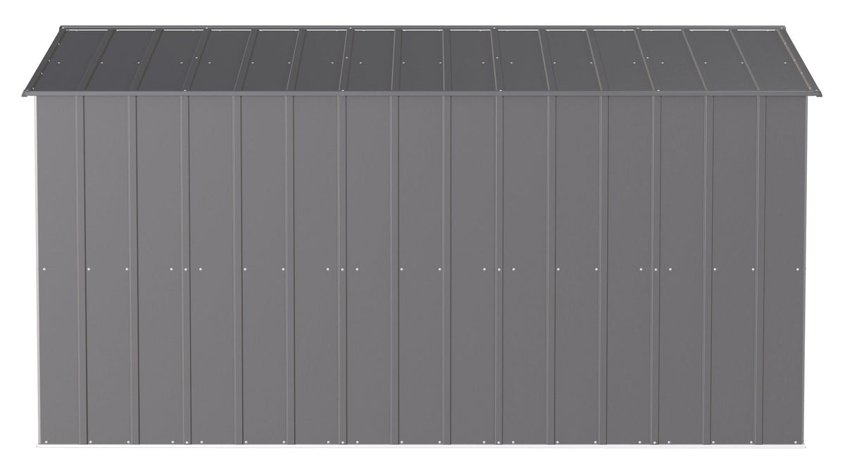 Classic Galvanized Steel Storage Shed, Charcoal, 10-ft x 12-ft Q0F0 - product image 6