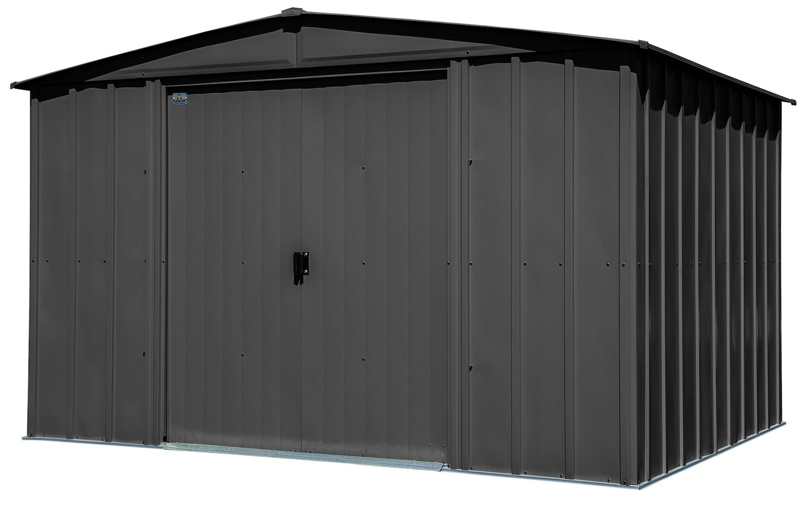 Classic Galvanized Steel Storage Shed, Charcoal, 10-ft x 8-ft N9E8 - product image 3