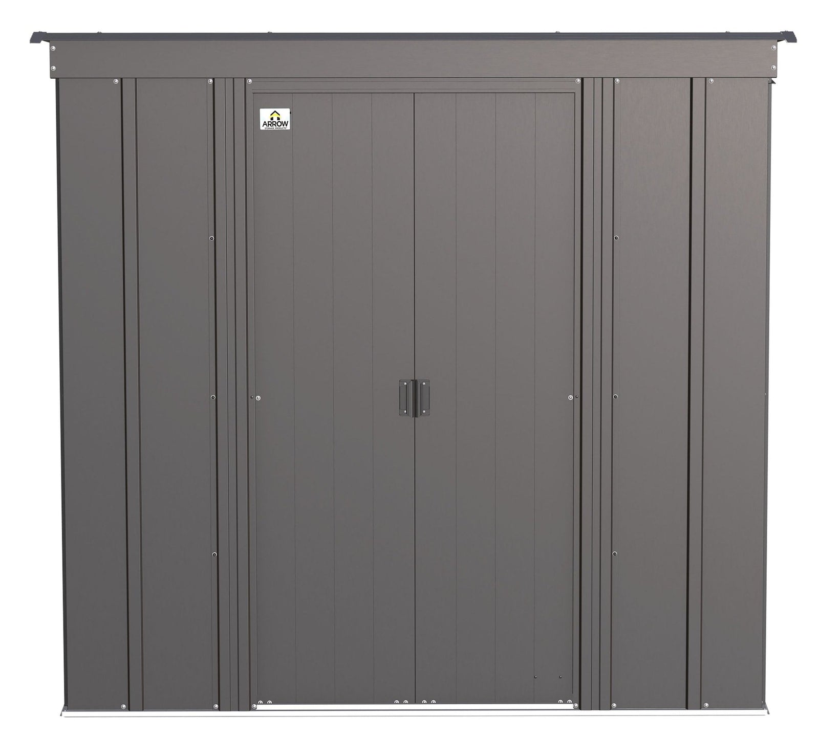 Classic Galvanized Steel Storage Shed, Charcoal, 6-ft x 4-ft U8I4 - product image 3