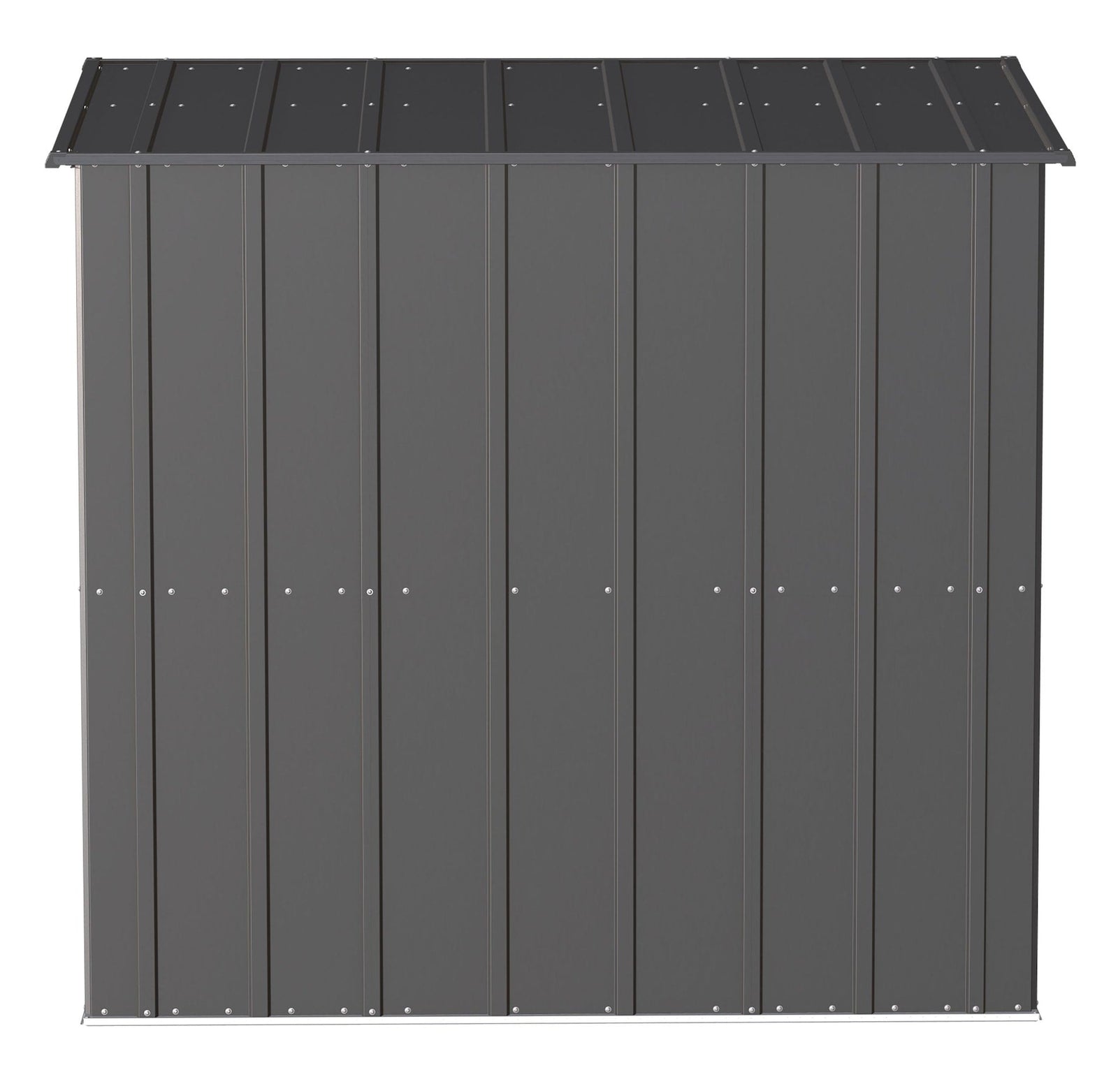 Classic Galvanized Steel Storage Shed, Charcoal, 6-ft x 4-ft U8I4 - product image 8