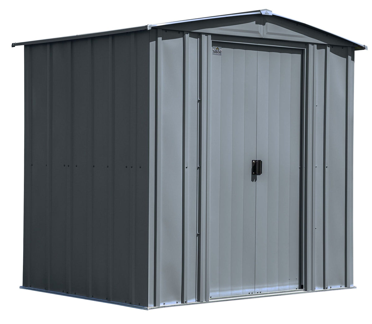 Classic Galvanized Steel Storage Shed, Charcoal, 6-ft x 5-ft M5O0 - product image 3