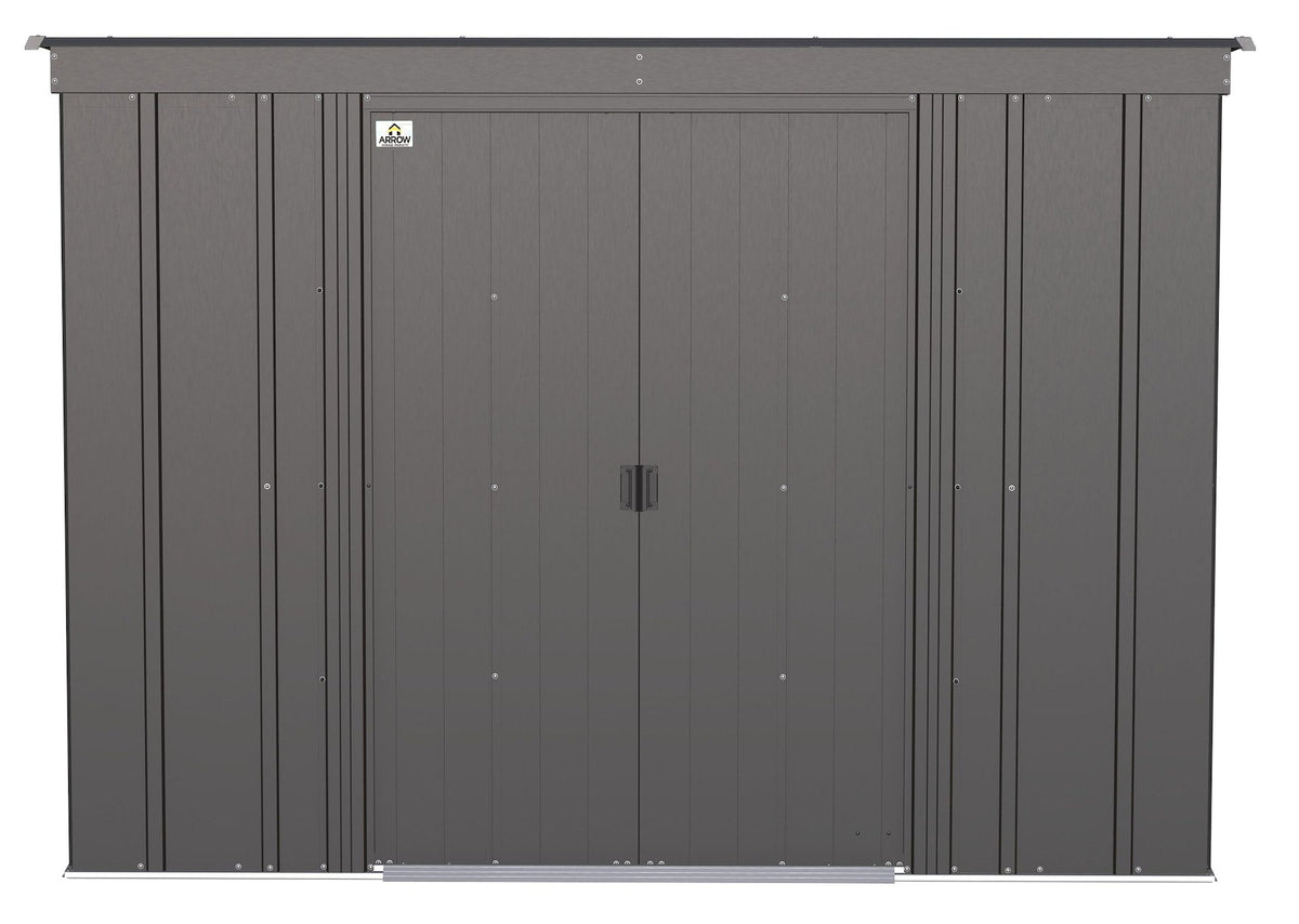 Classic Galvanized Steel Storage Shed, Charcoal, 8-ft x 4-ft U9A6 - product image 3