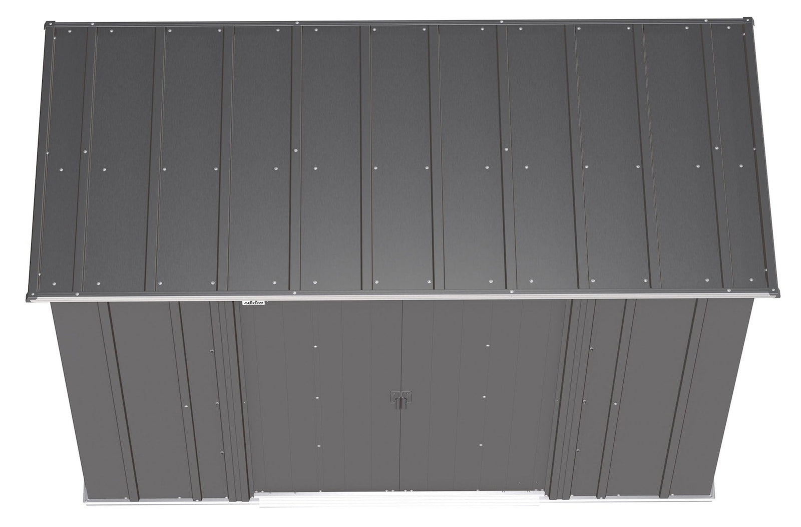 Classic Galvanized Steel Storage Shed, Charcoal, 8-ft x 4-ft U9A6 - product image 6