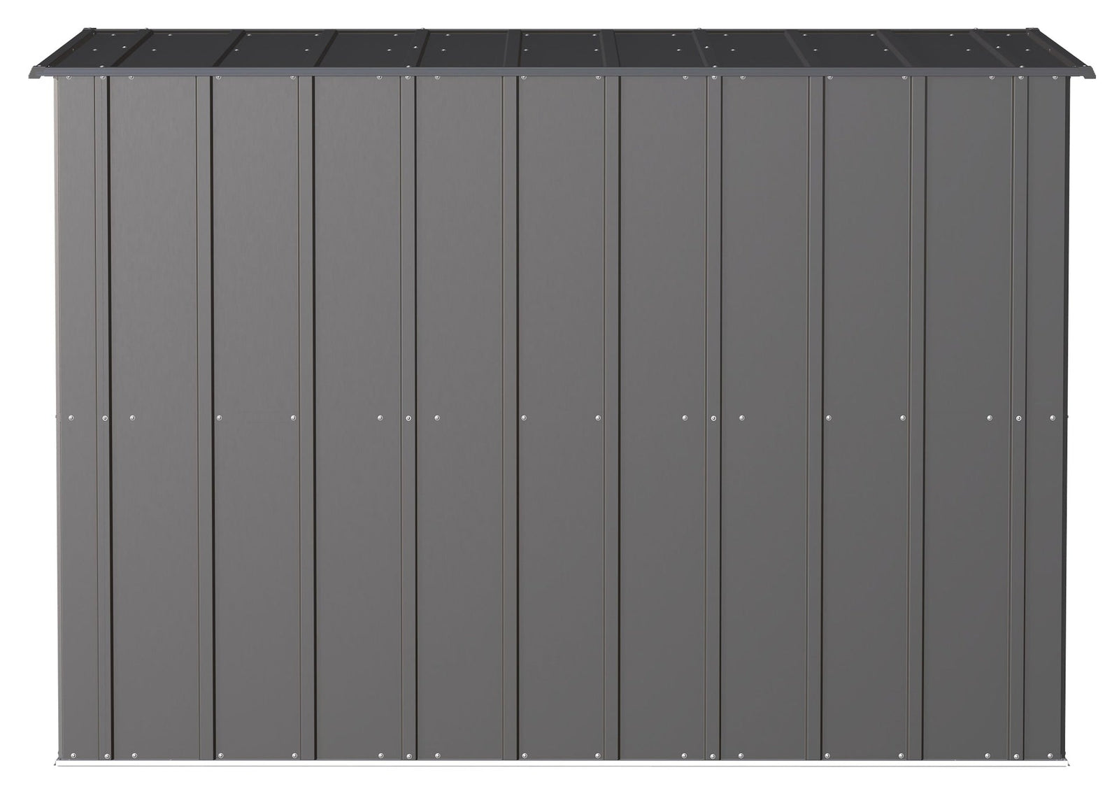 Classic Galvanized Steel Storage Shed, Charcoal, 8-ft x 4-ft U9A6 - product image 8