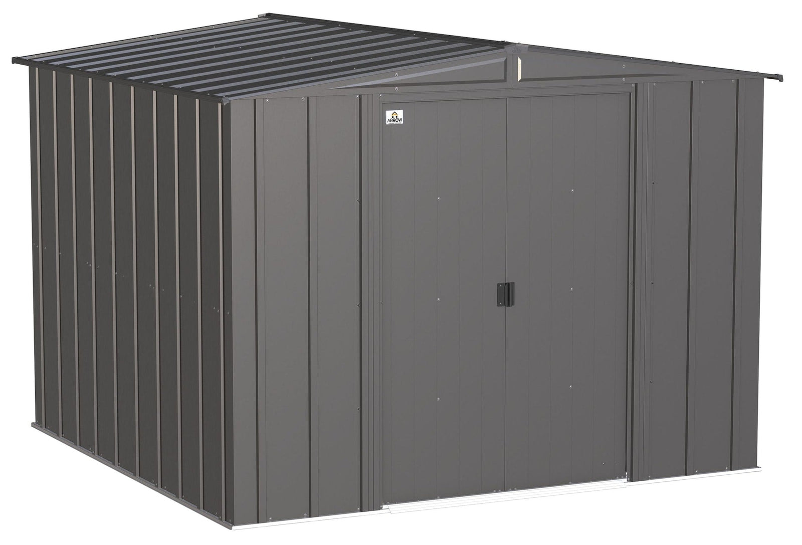 Classic Galvanized Steel Storage Shed, Charcoal, 8-ft x 8-ft M4C3 - product image 1