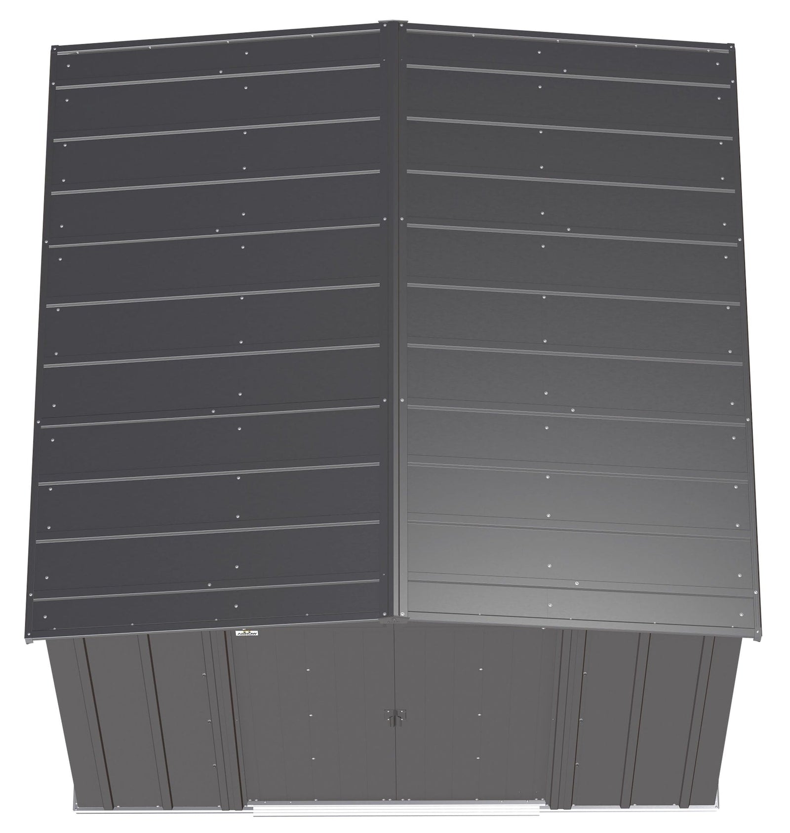 Classic Galvanized Steel Storage Shed, Charcoal, 8-ft x 8-ft M4C3 - product image 5