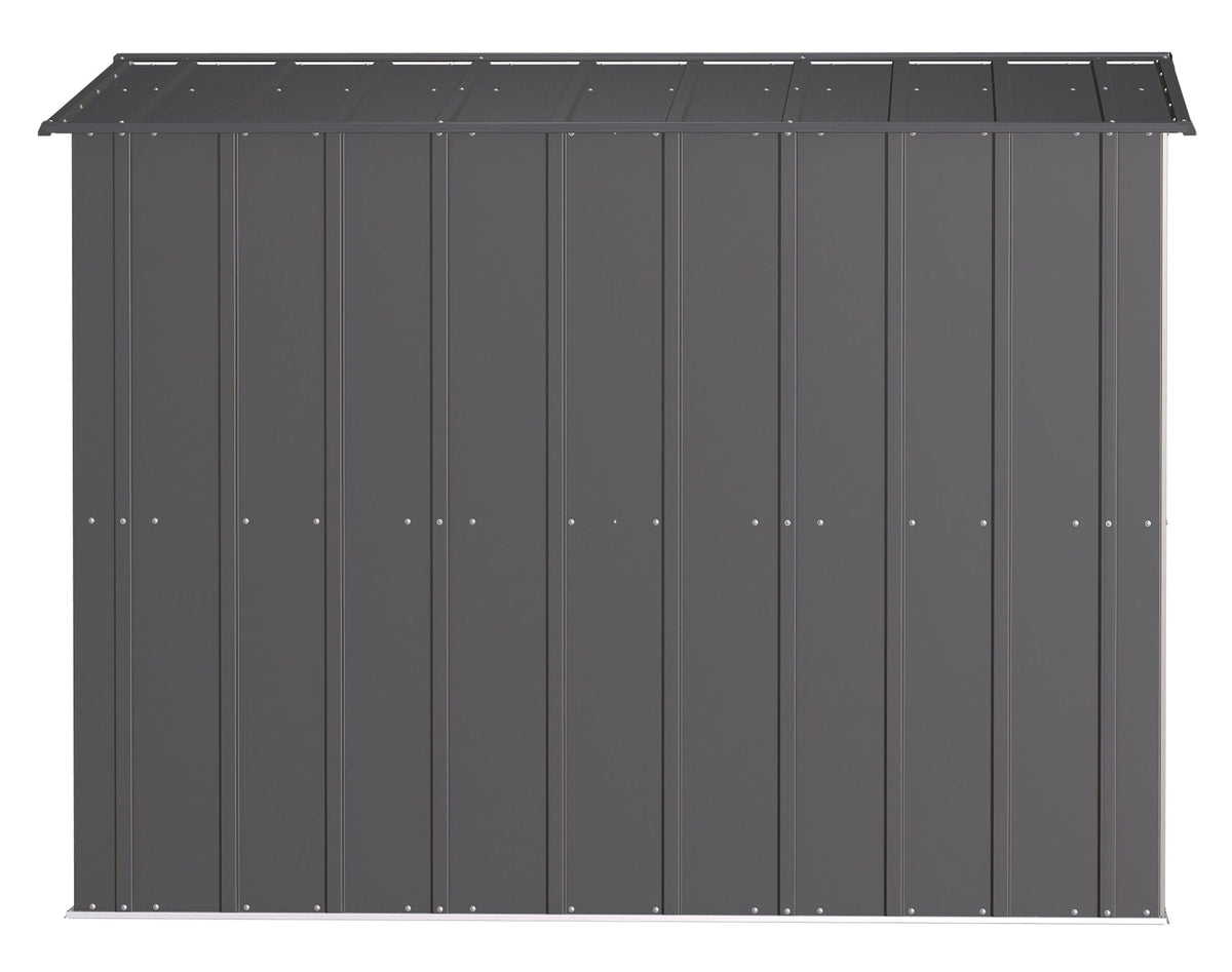 Classic Galvanized Steel Storage Shed, Charcoal, 8-ft x 8-ft R9H1 - product image 7