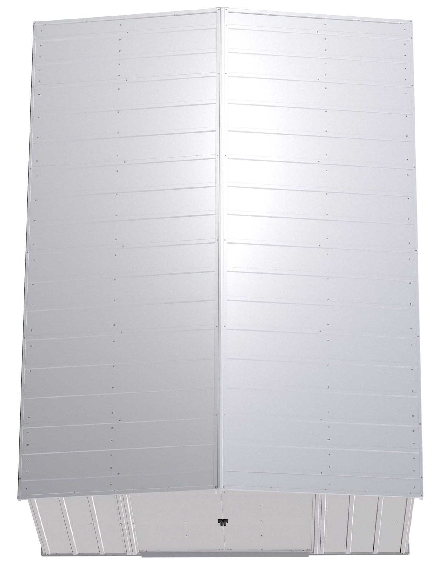 Classic Galvanized Steel Storage Shed, Flute Grey, 10-ft x 14-ft S9B5 - product image 6