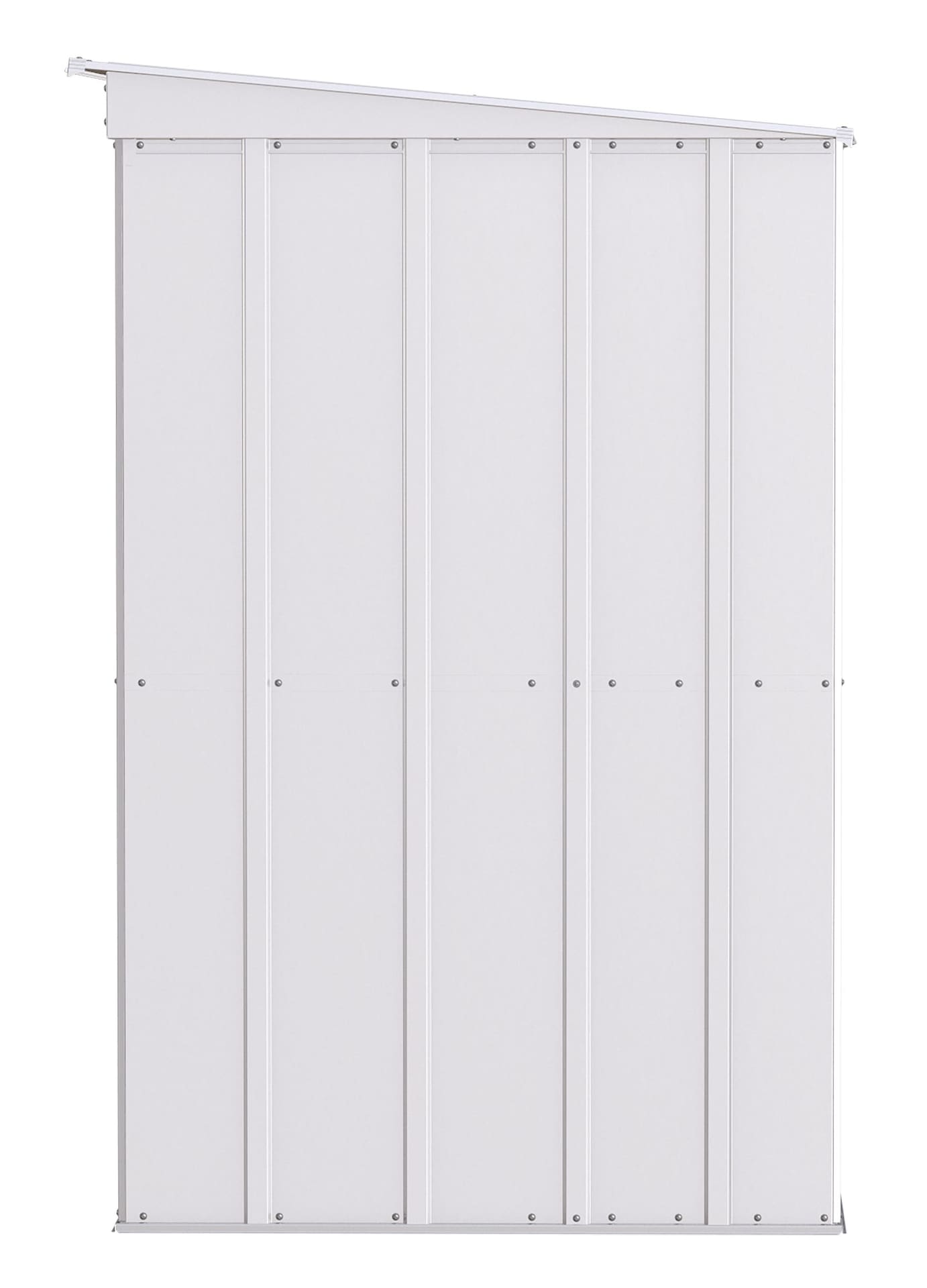 Classic Galvanized Steel Storage Shed, Flute Grey, 10-ft x 4-ft W5A7 - product image 5