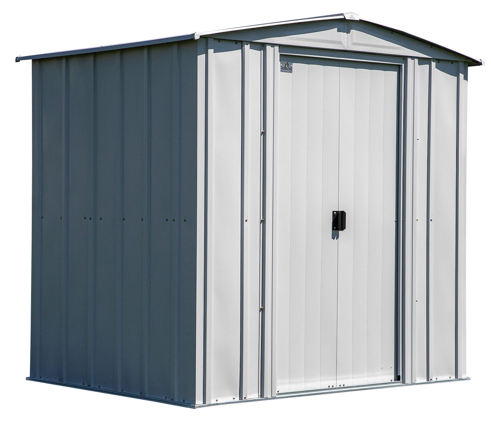 Classic Galvanized Steel Storage Shed, Flute Grey, 6-ft x 5-ft V0I4 - product image 2