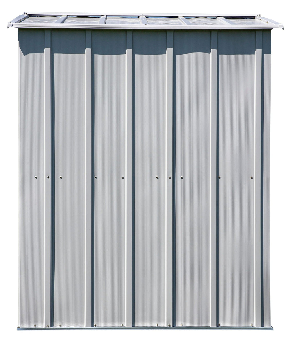 Classic Galvanized Steel Storage Shed, Flute Grey, 6-ft x 5-ft V0I4 - product image 6