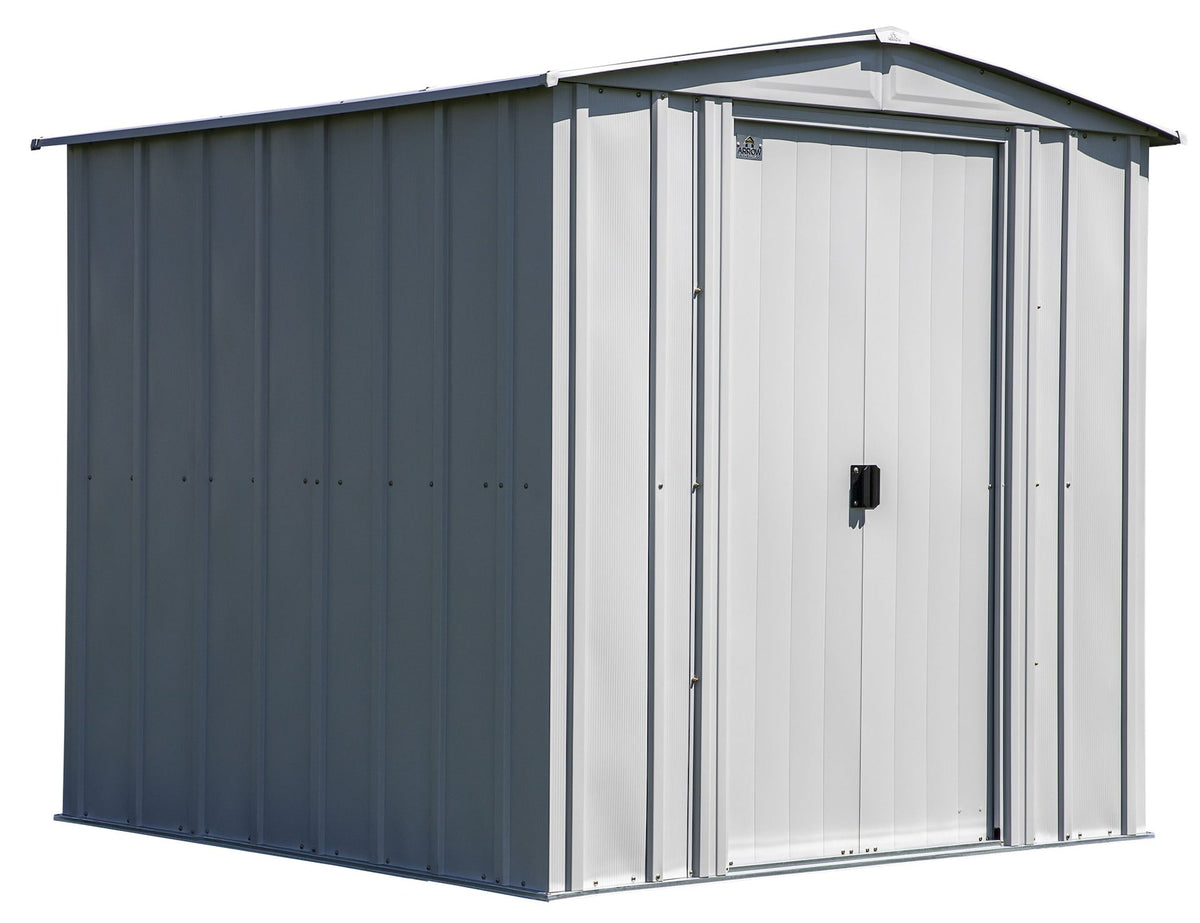Classic Galvanized Steel Storage Shed, Flute Grey, 6-ft x 7-ft G1C2 - product image 1
