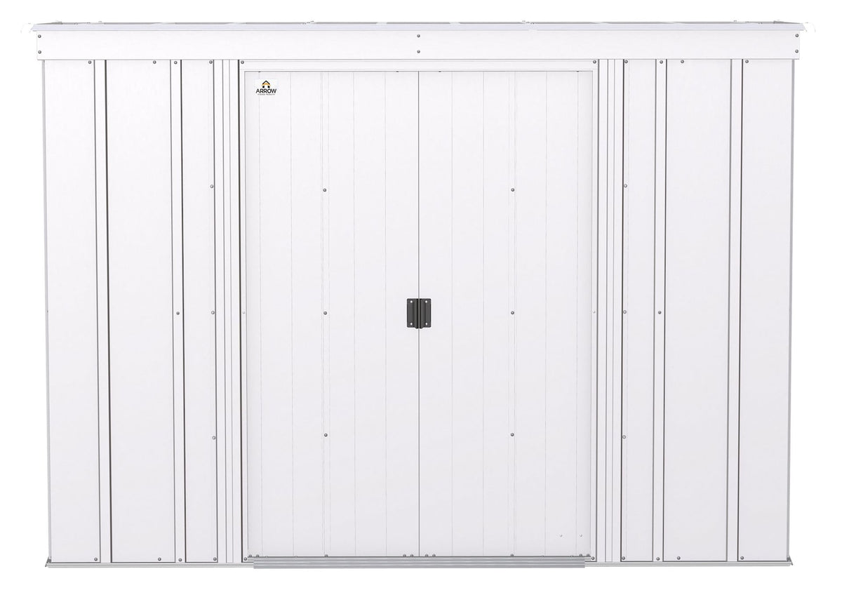 Classic Galvanized Steel Storage Shed, Flute Grey, 8-ft x 4-ft A3I1 - product image 3