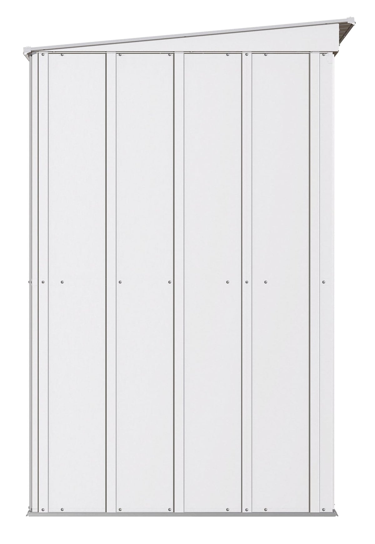 Classic Galvanized Steel Storage Shed, Flute Grey, 8-ft x 4-ft A3I1 - product image 4