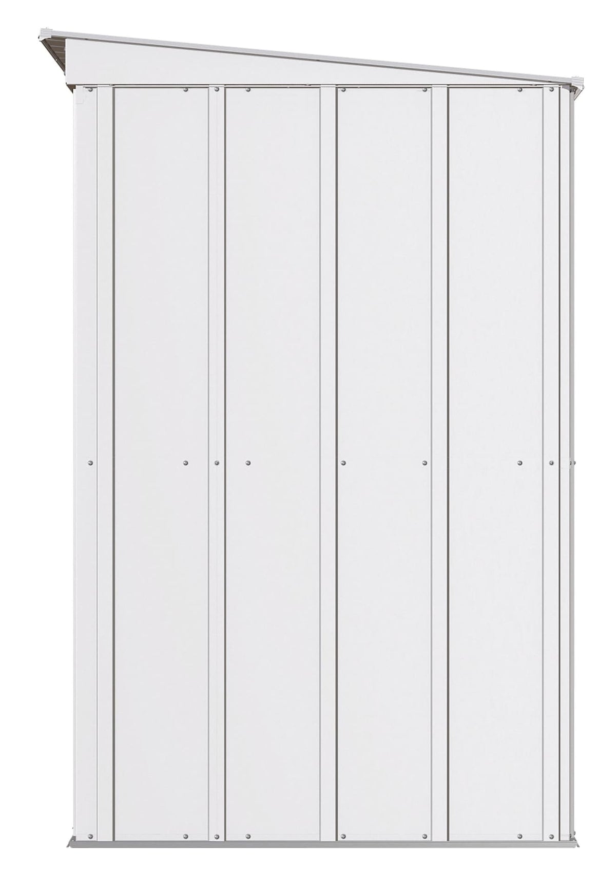 Classic Galvanized Steel Storage Shed, Flute Grey, 8-ft x 4-ft A3I1 - product image 5