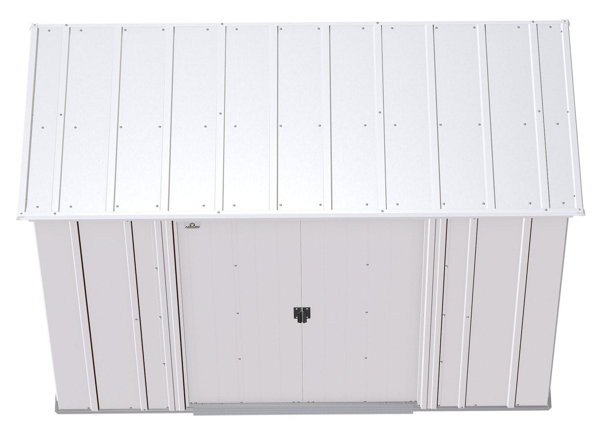 Classic Galvanized Steel Storage Shed, Flute Grey, 8-ft x 4-ft A3I1 - product image 6