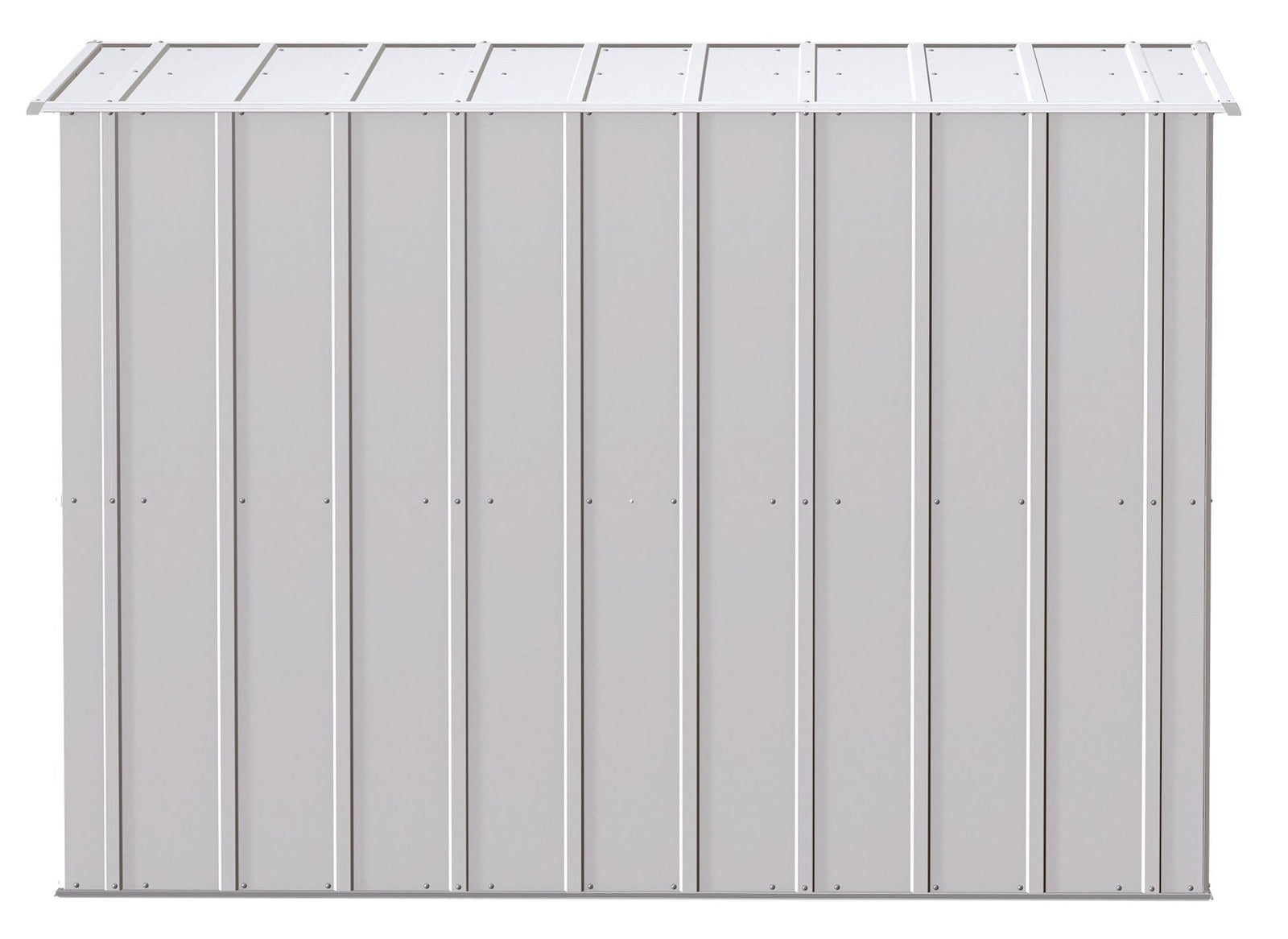 Classic Galvanized Steel Storage Shed, Flute Grey, 8-ft x 4-ft A3I1 - product image 7