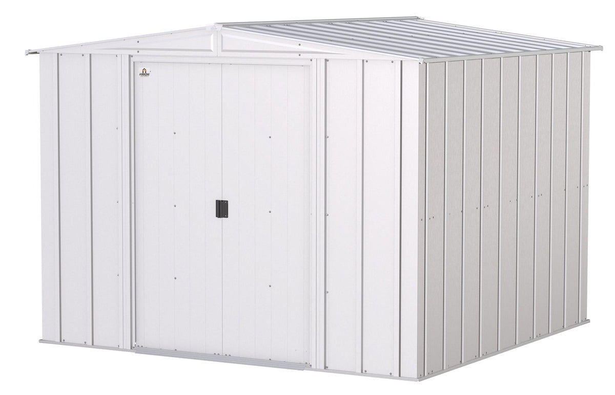 Classic Galvanized Steel Storage Shed, Flute Grey, 8-ft x 8-ft H6L3 - product image 2