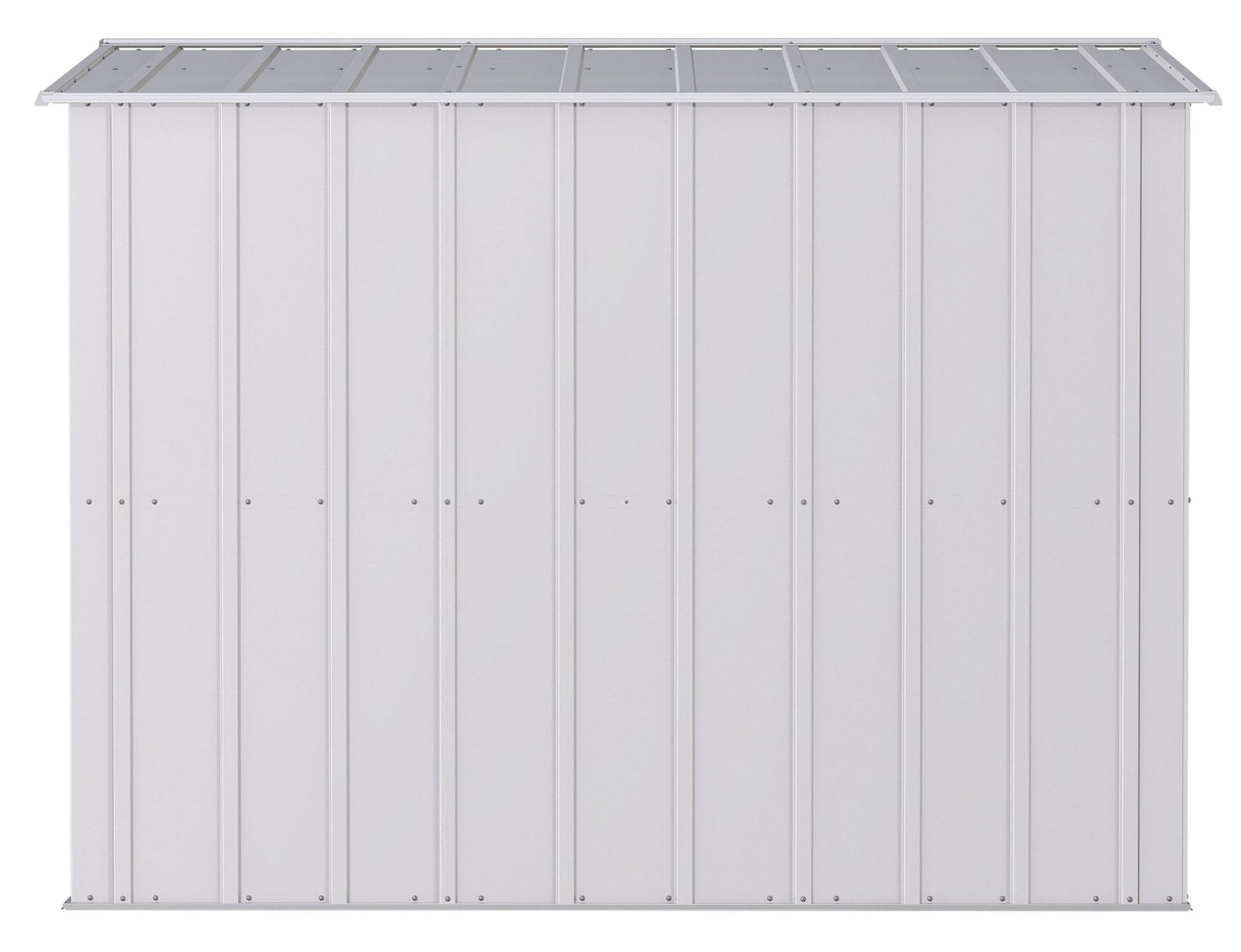 Classic Galvanized Steel Storage Shed, Flute Grey, 8-ft x 8-ft H6L3 - product image 6