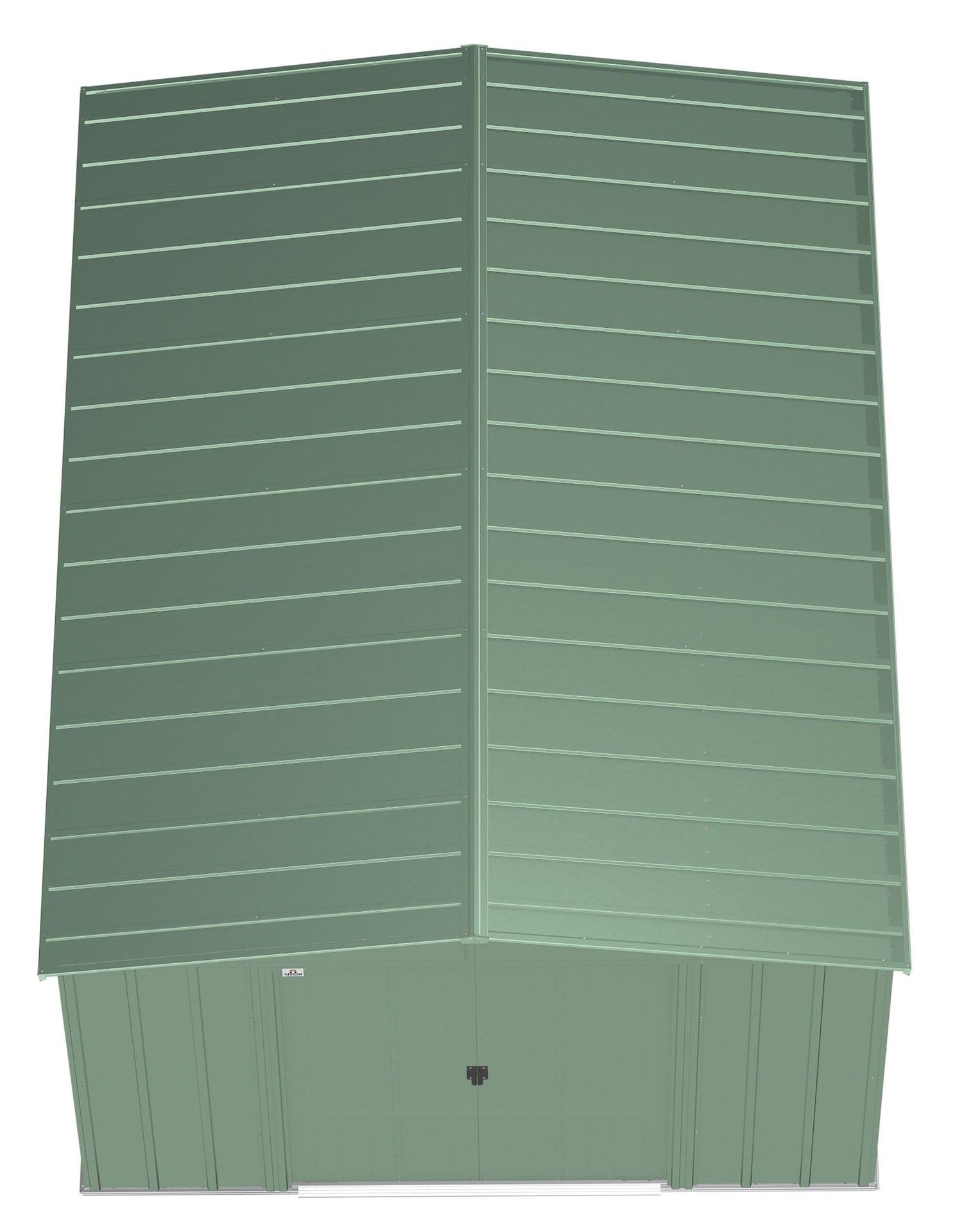 Classic Galvanized Steel Storage Shed, Sage Green, 10-ft x 14-ft M9K7 - product image 6